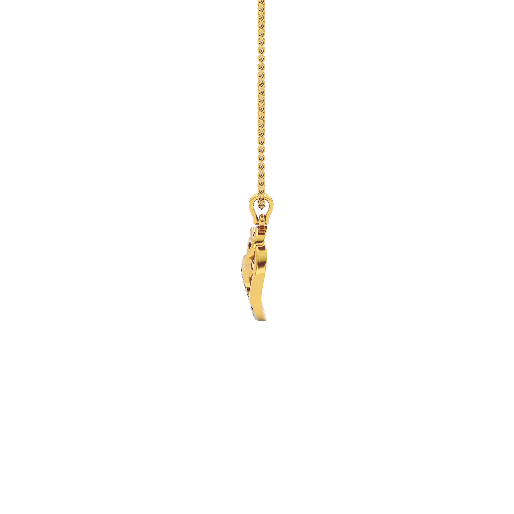 Opulent ‘O’ Diamond Pendant 18 KT / Yellow Gold
