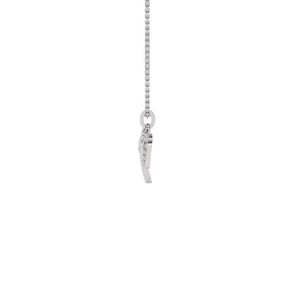 Precious ‘P’ Diamond Pendant 18 KT / White Gold