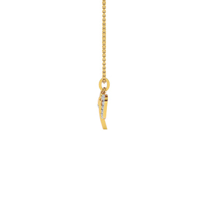 Precious ‘P’ Diamond Pendant 18 KT / Yellow Gold