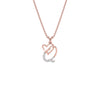 Queen ‘Q’ Diamond Pendant 18 KT / Rose Gold