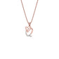 Queen ‘Q’ Diamond Pendant 18 KT / Rose Gold