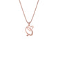 Queen ‘Q’ Diamond Pendant 18 KT / Rose Gold