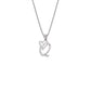 Queen ‘Q’ Diamond Pendant 18 KT / White Gold