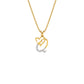 Queen ‘Q’ Diamond Pendant 18 KT / Yellow Gold