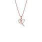 Radiant ‘R’ Diamond Pendant 18 KT / Rose Gold
