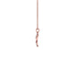 Radiant ‘R’ Diamond Pendant 18 KT / Rose Gold