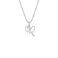 Radiant ‘R’ Diamond Pendant 18 KT / White Gold
