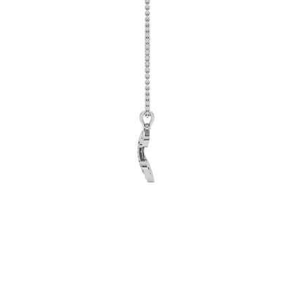 Stellar ‘S’ Diamond Pendant 18 KT / White Gold