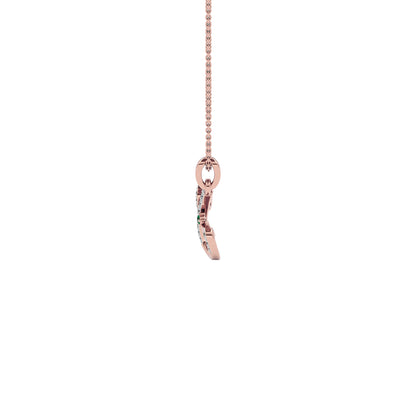 Uniquely ‘U’ Diamond Pendant 18 KT / Rose Gold