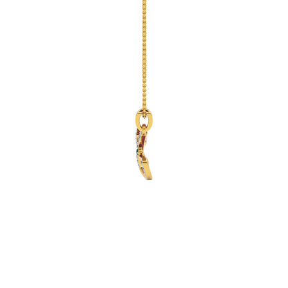 Uniquely ‘U’ Diamond Pendant 18 KT / Yellow Gold