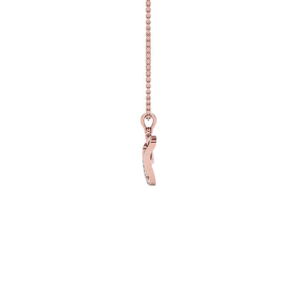Vibrant ‘V’ Diamond Pendant 18 KT / Rose Gold