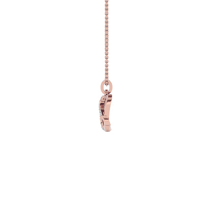 Whimsical ‘W’ Diamond Pendant 18 KT / Rose Gold