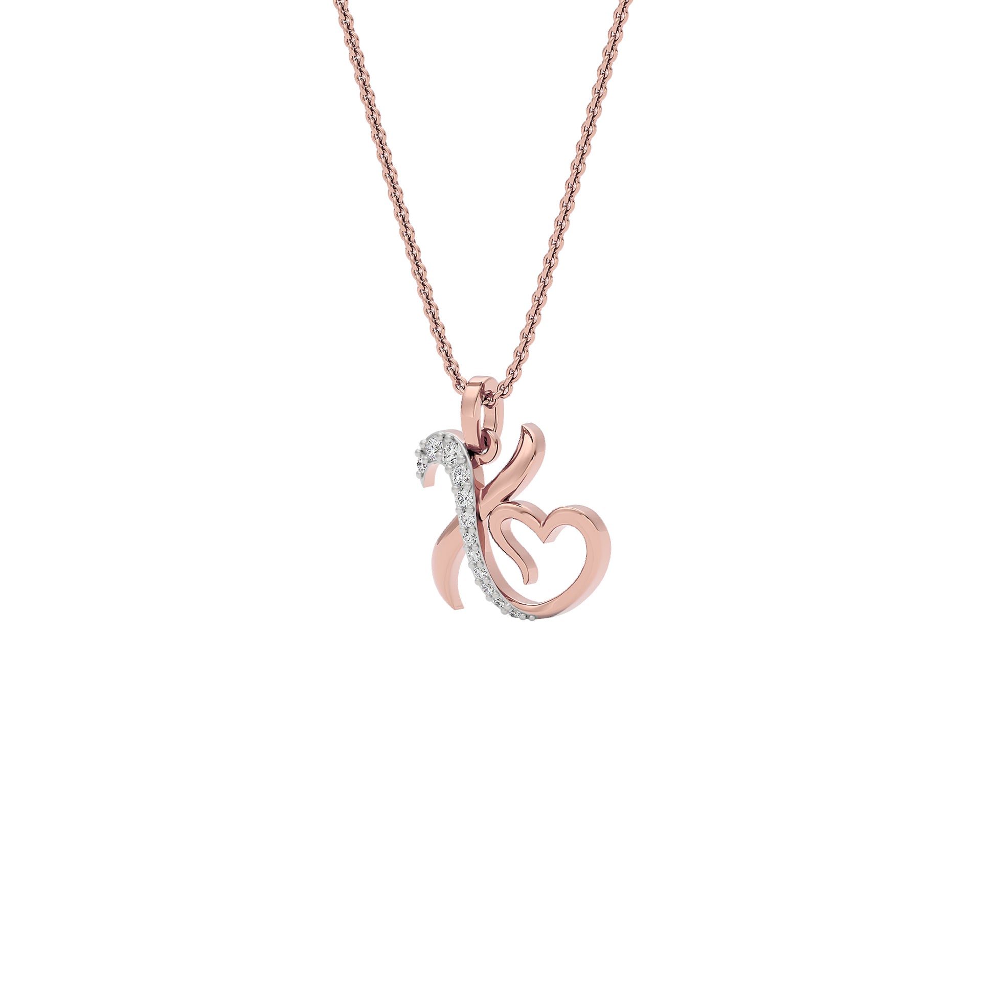 XOXO ‘X’ Diamond Pendant 18 KT / Rose Gold