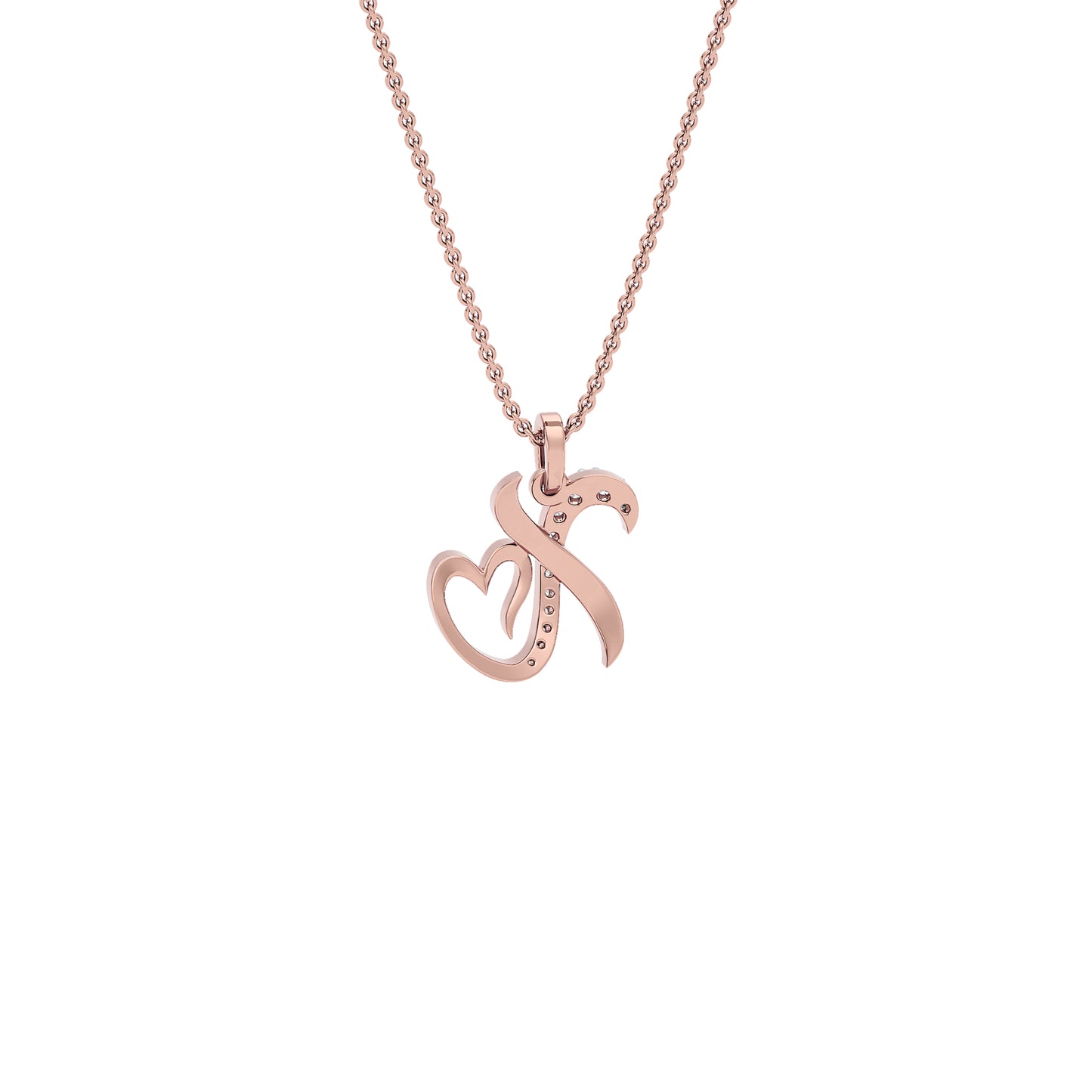 XOXO ‘X’ Diamond Pendant 18 KT / Rose Gold