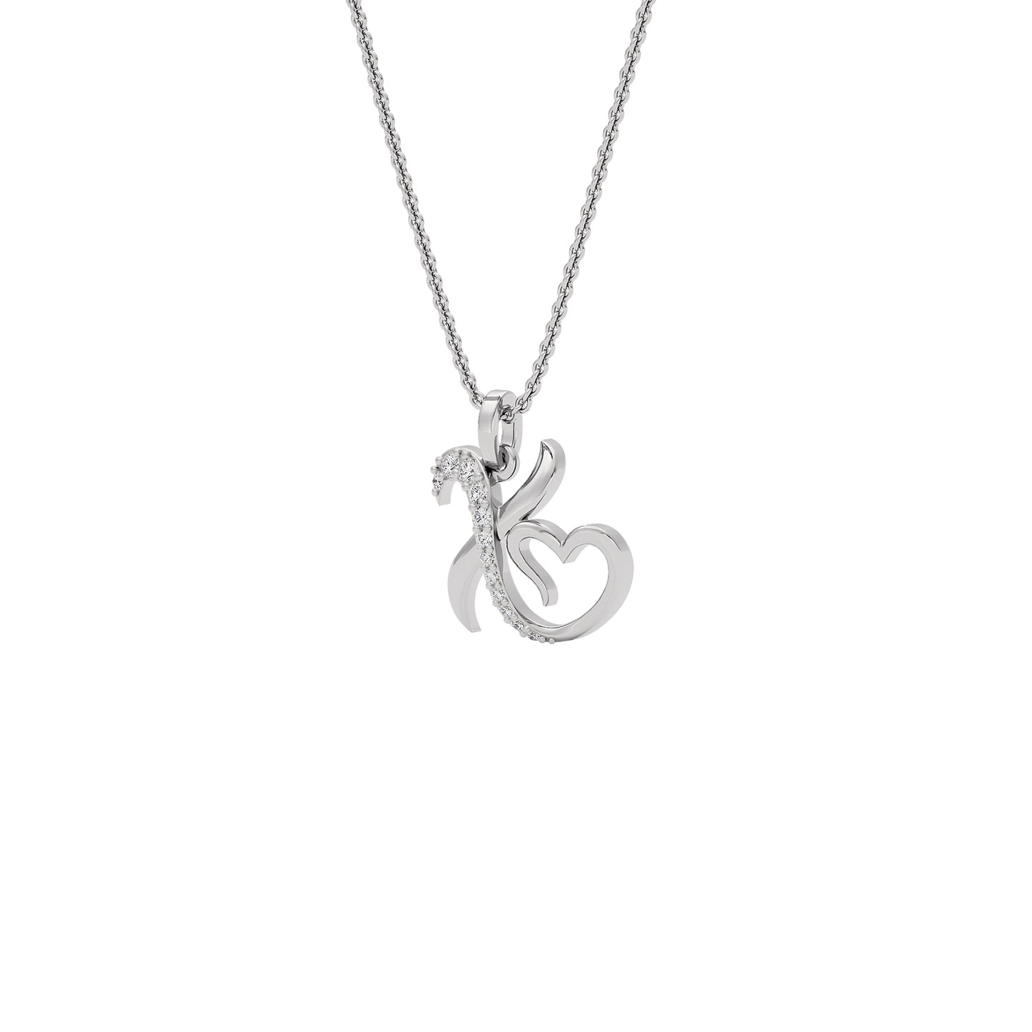XOXO ‘X’ Diamond Pendant 18 KT / White Gold