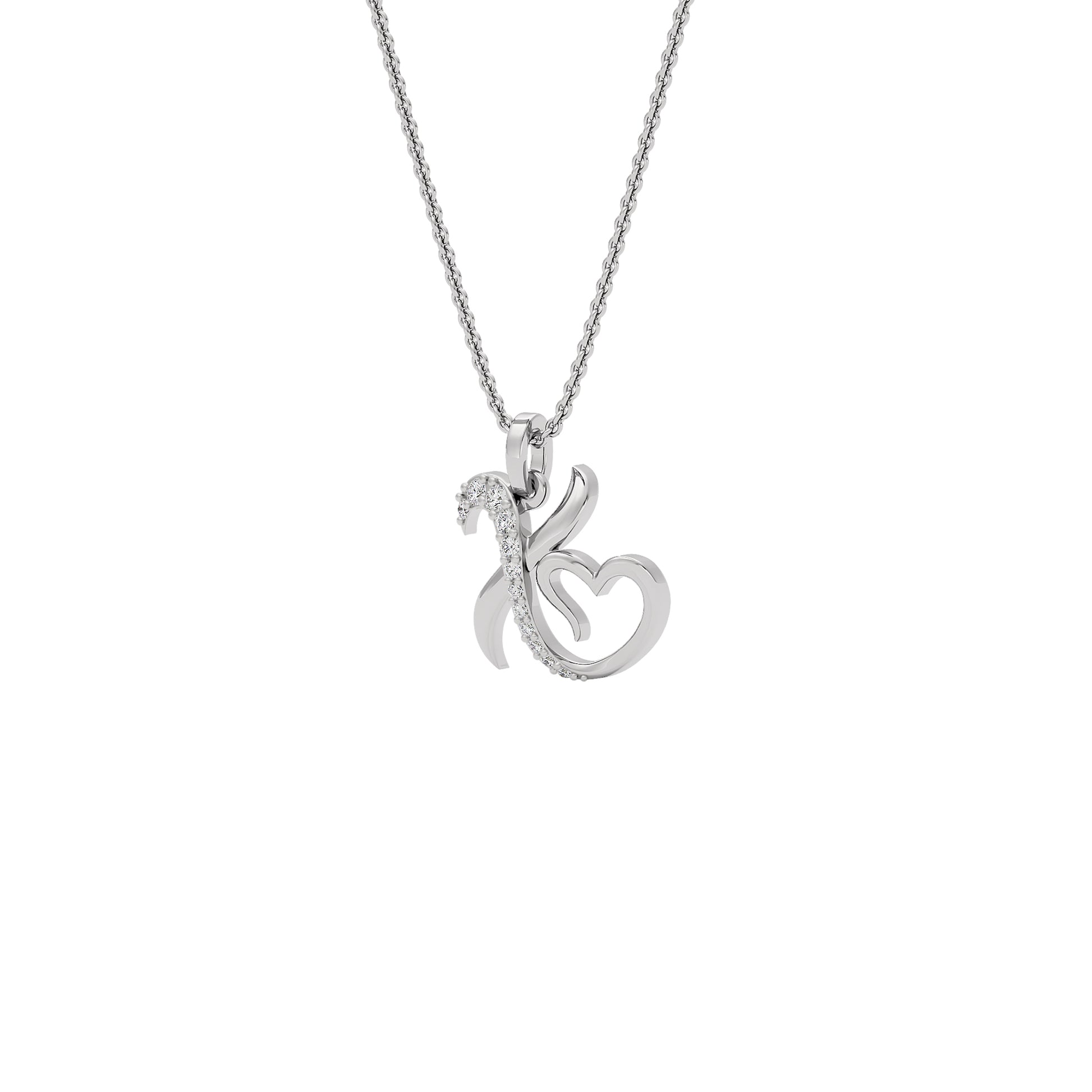 XOXO ‘X’ Diamond Pendant 18 KT / White Gold
