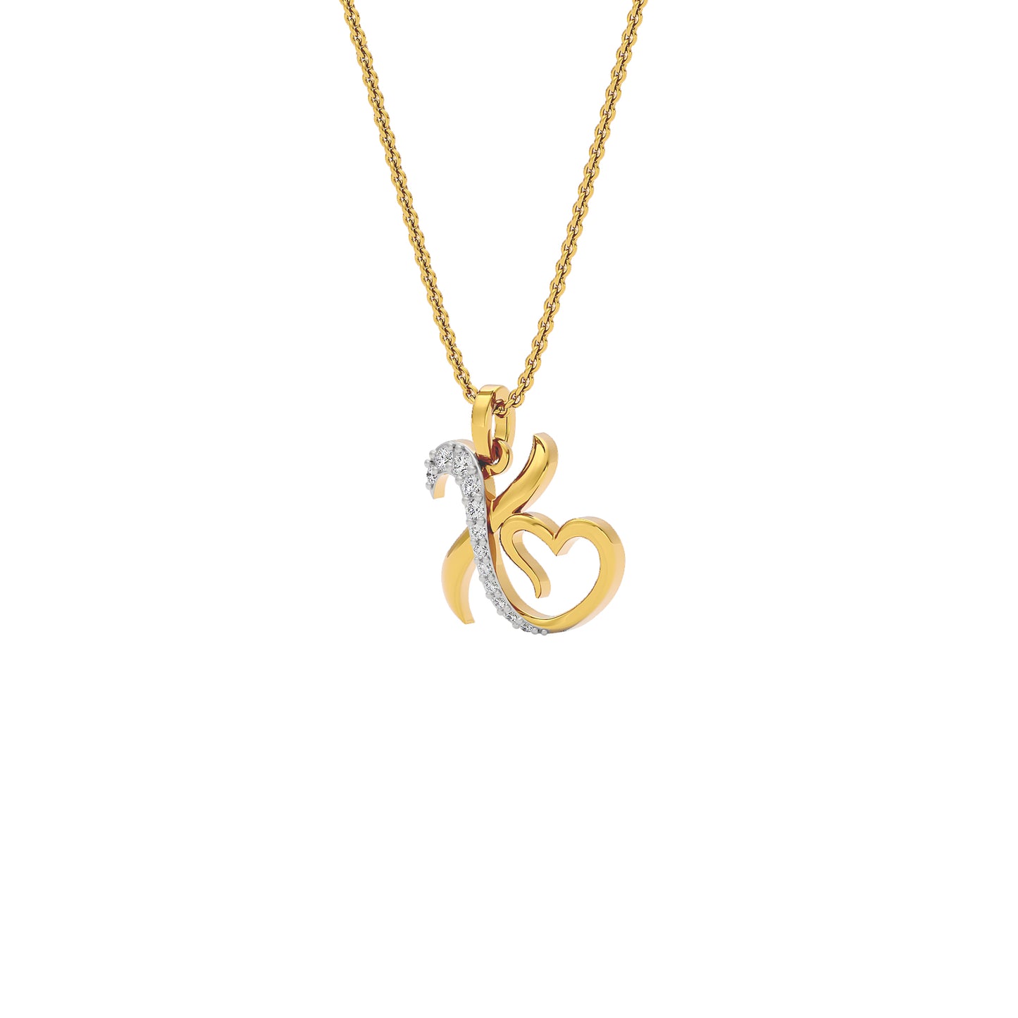 XOXO ‘X’ Diamond Pendant 18 KT / Yellow Gold