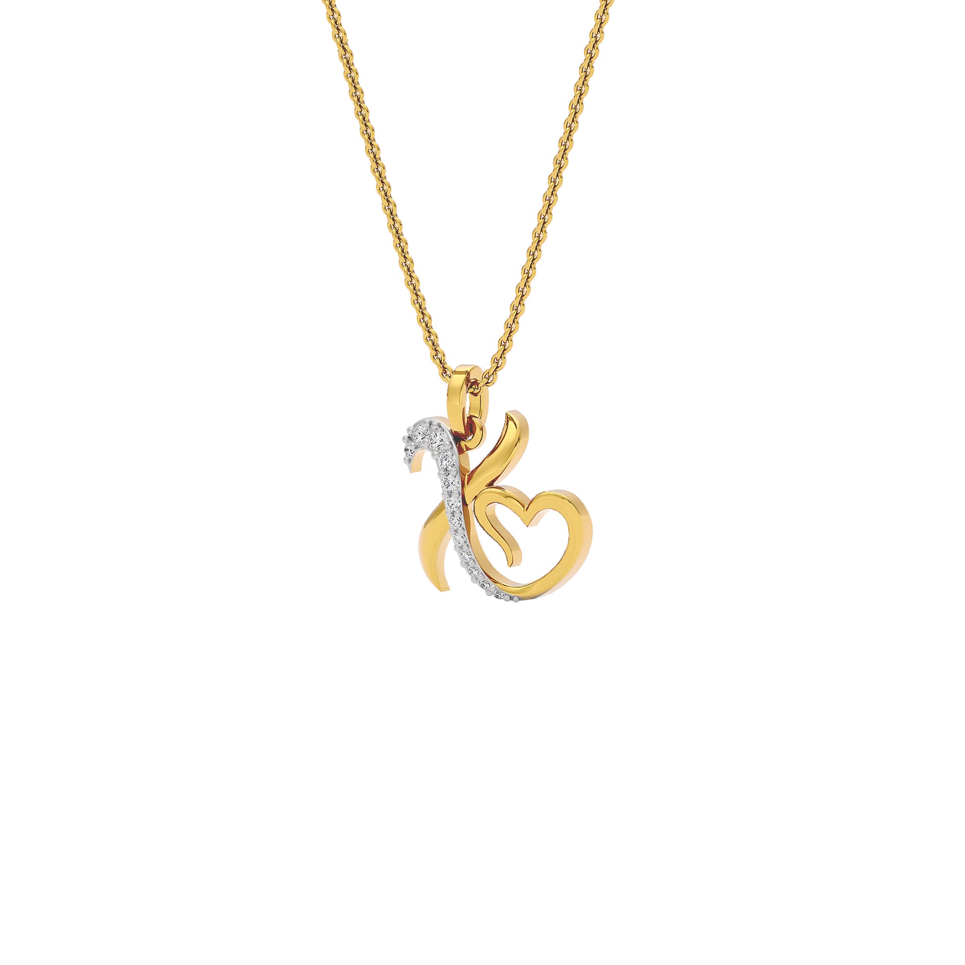 XOXO ‘X’ Diamond Pendant 18 KT / Yellow Gold