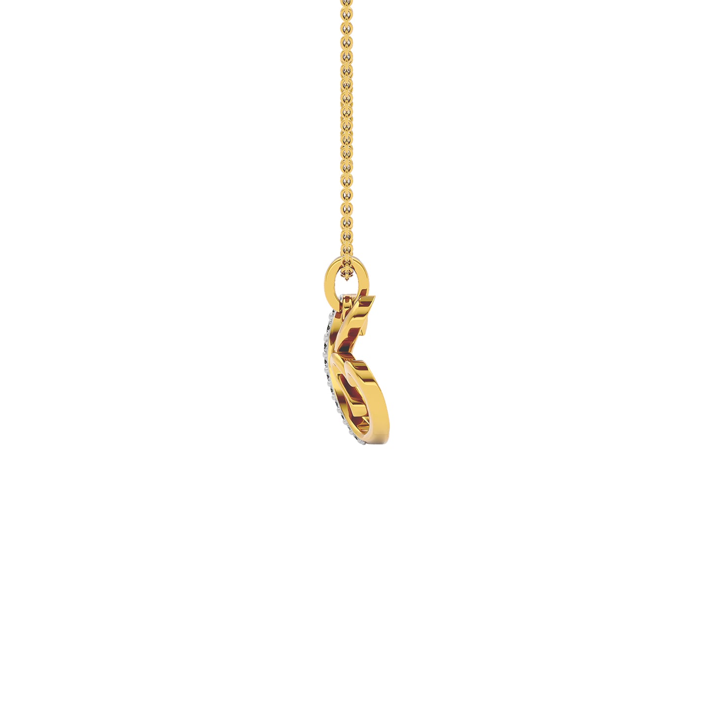 XOXO ‘X’ Diamond Pendant 18 KT / Yellow Gold