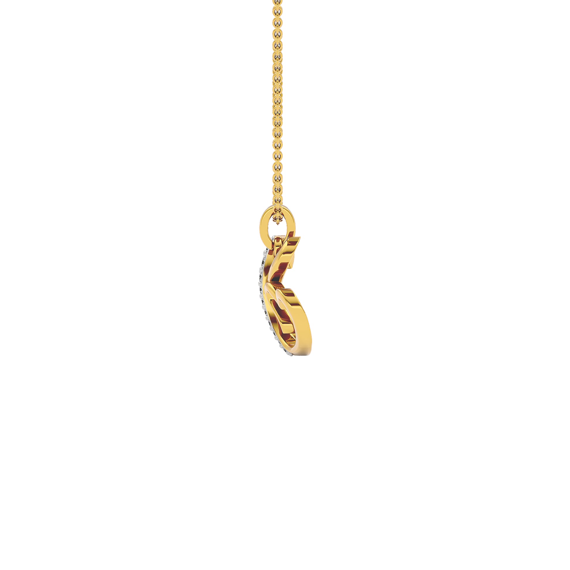 XOXO ‘X’ Diamond Pendant 18 KT / Yellow Gold