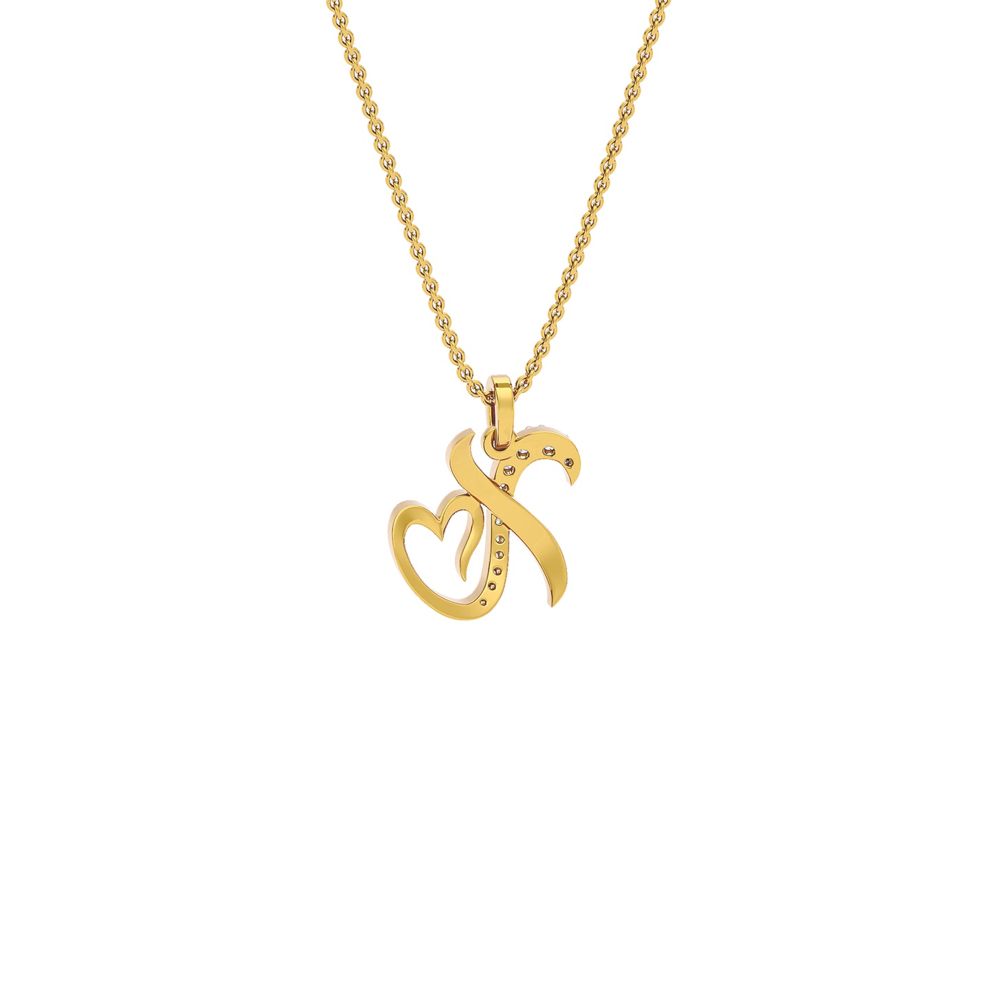 XOXO ‘X’ Diamond Pendant 18 KT / Yellow Gold