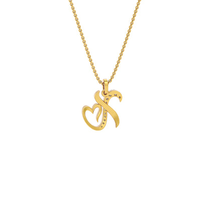 XOXO ‘X’ Diamond Pendant 18 KT / Yellow Gold