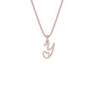 Yours ‘Y’ Diamond Pendant 18 KT / Rose Gold