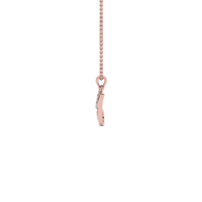 Yours ‘Y’ Diamond Pendant 18 KT / Rose Gold
