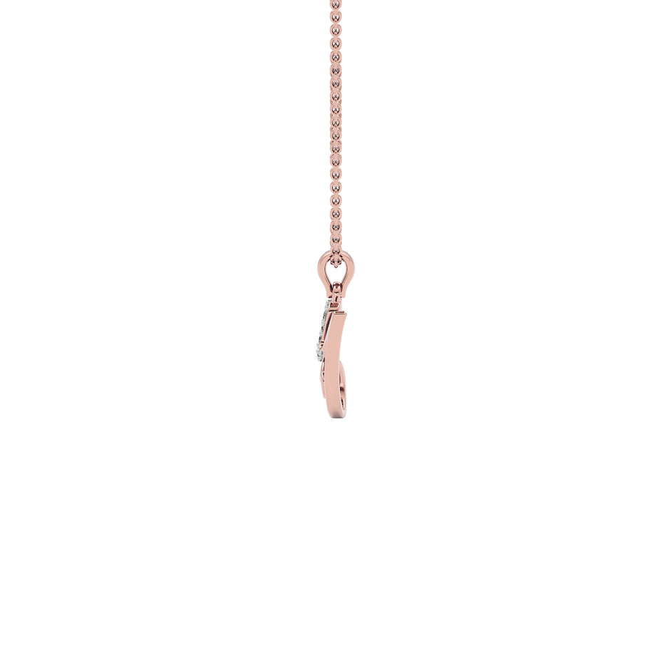 Yours ‘Y’ Diamond Pendant 18 KT / Rose Gold