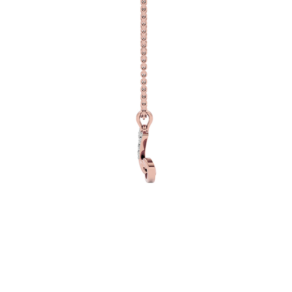 Zen ‘Z’ Diamond Pendant 18 KT / Rose Gold
