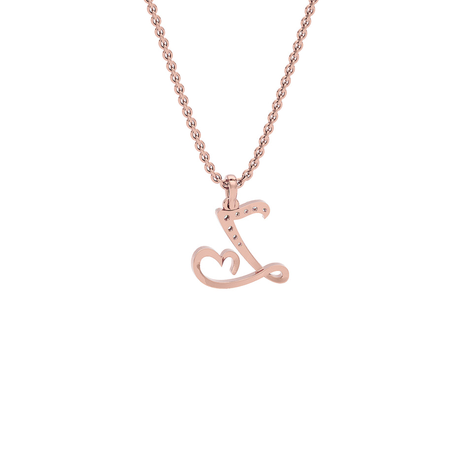 Zen ‘Z’ Diamond Pendant 18 KT / Rose Gold
