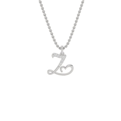 Zen ‘Z’ Diamond Pendant 18 KT / White Gold