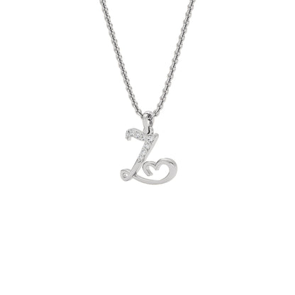 Zen ‘Z’ Diamond Pendant 18 KT / White Gold