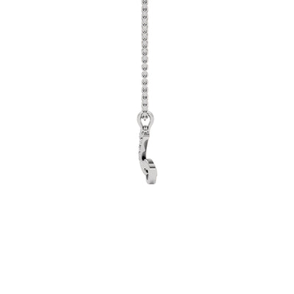 Zen ‘Z’ Diamond Pendant 18 KT / White Gold