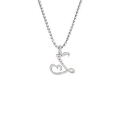 Zen ‘Z’ Diamond Pendant 18 KT / White Gold