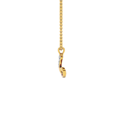 Zen ‘Z’ Diamond Pendant 18 KT / Yellow Gold