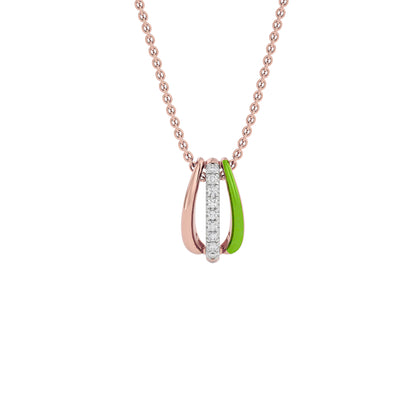 The Greenline Fashion Diamond Pendant 18 KT / Rose Gold