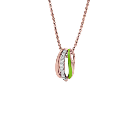 The Greenline Fashion Diamond Pendant 18 KT / Rose Gold