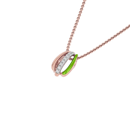 The Greenline Fashion Diamond Pendant 18 KT / Rose Gold