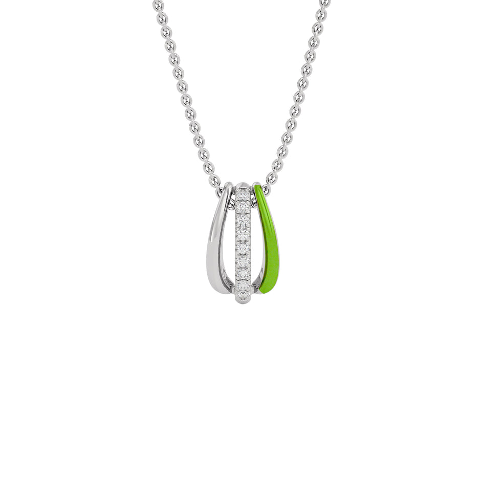 The Greenline Fashion Diamond Pendant 18 KT / White Gold