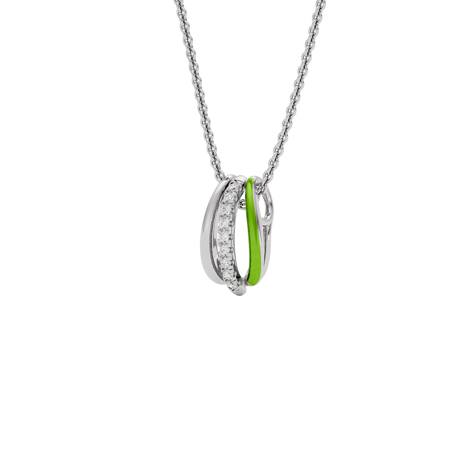 The Greenline Fashion Diamond Pendant 18 KT / White Gold