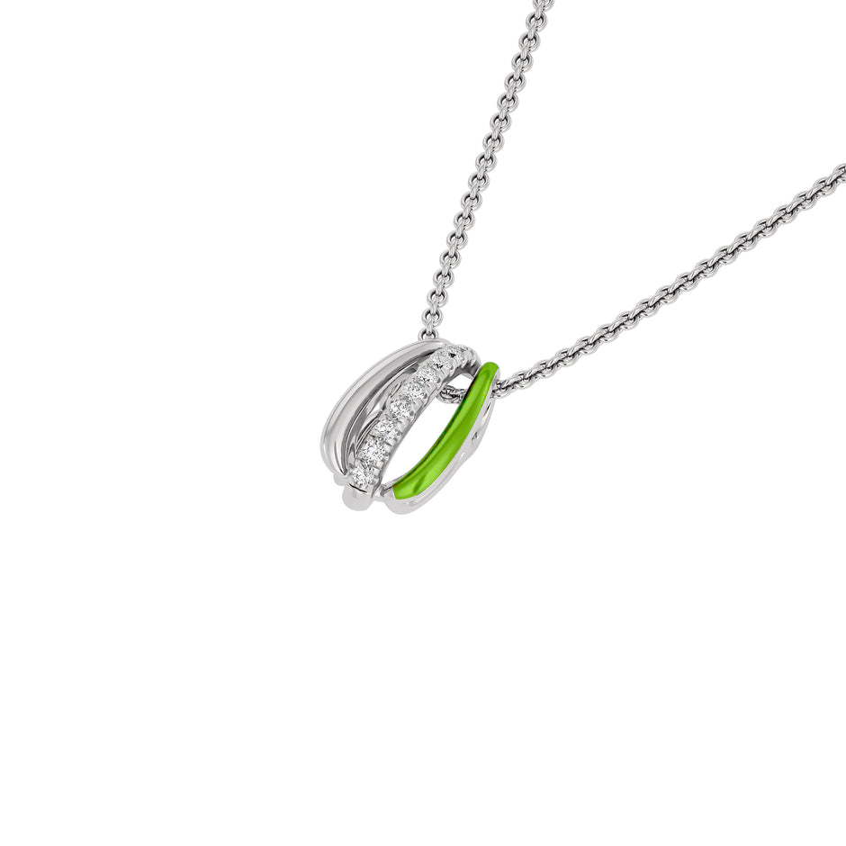 The Greenline Fashion Diamond Pendant 18 KT / White Gold