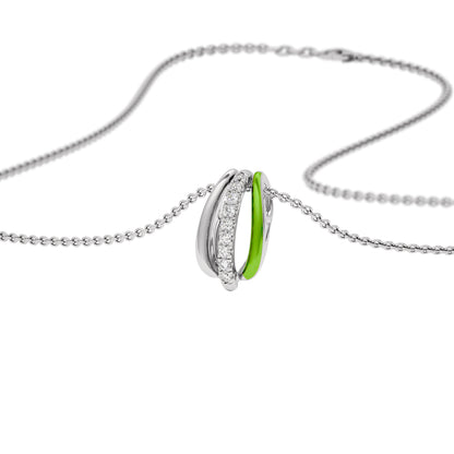 The Greenline Fashion Diamond Pendant 18 KT / White Gold