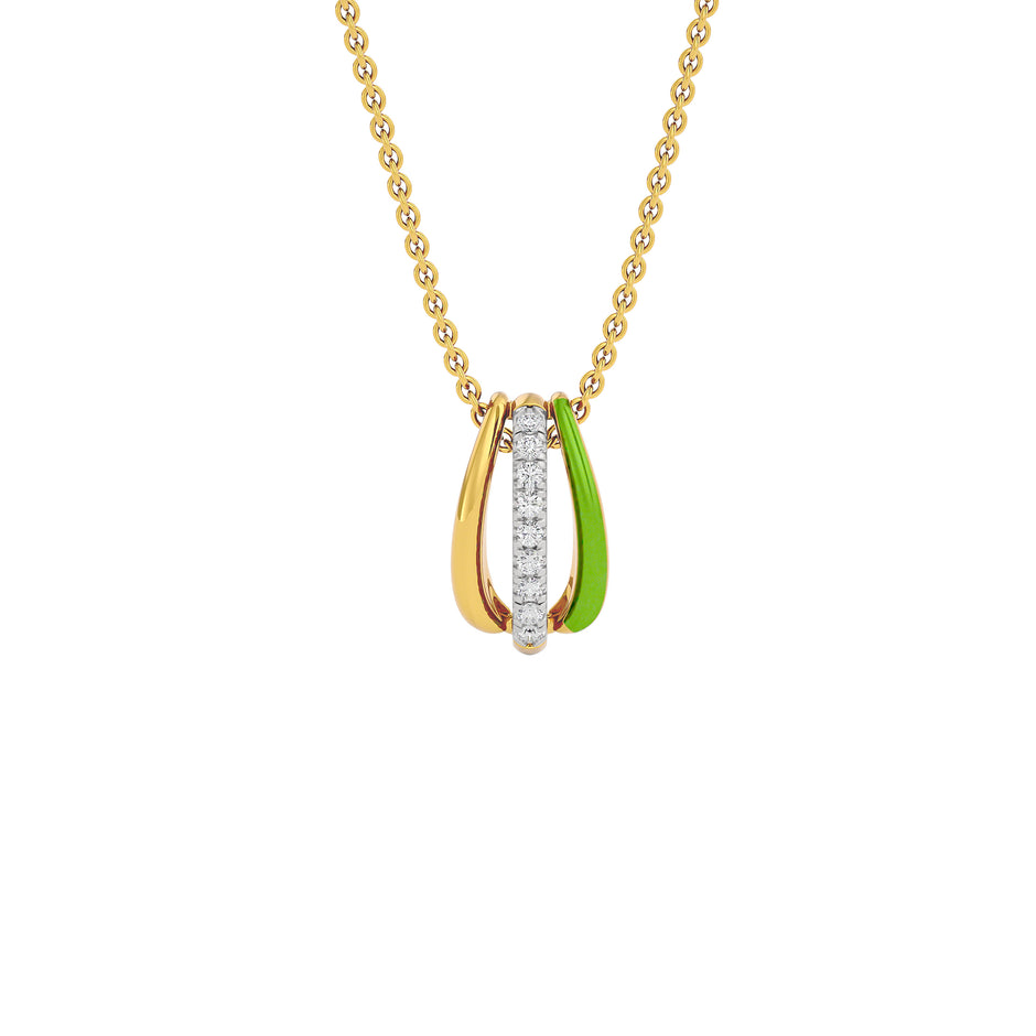 The Greenline Fashion Diamond Pendant 18 KT / Yellow Gold