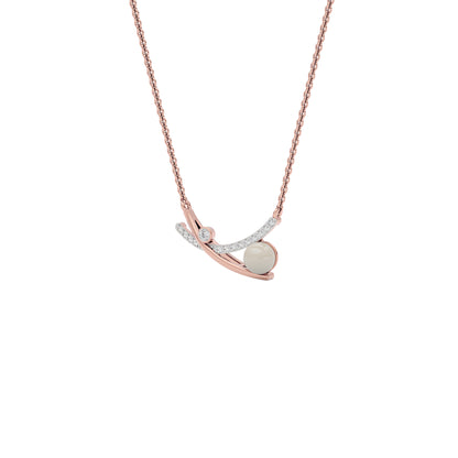 Pebble Glint Fashion Diamond Pendant 18 KT / Rose Gold