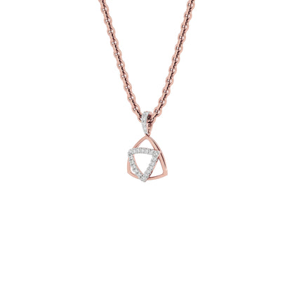 Reverse Charm Fashion Diamond Pendant 18 KT / Rose Gold