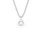 Reverse Charm Fashion Diamond Pendant 18 KT / White Gold