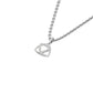 Reverse Charm Fashion Diamond Pendant 18 KT / White Gold