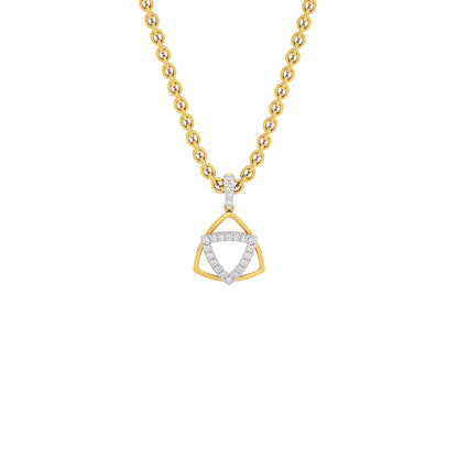 Reverse Charm Fashion Diamond Pendant 18 KT / Yellow Gold