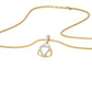 Reverse Charm Fashion Diamond Pendant 18 KT / Yellow Gold